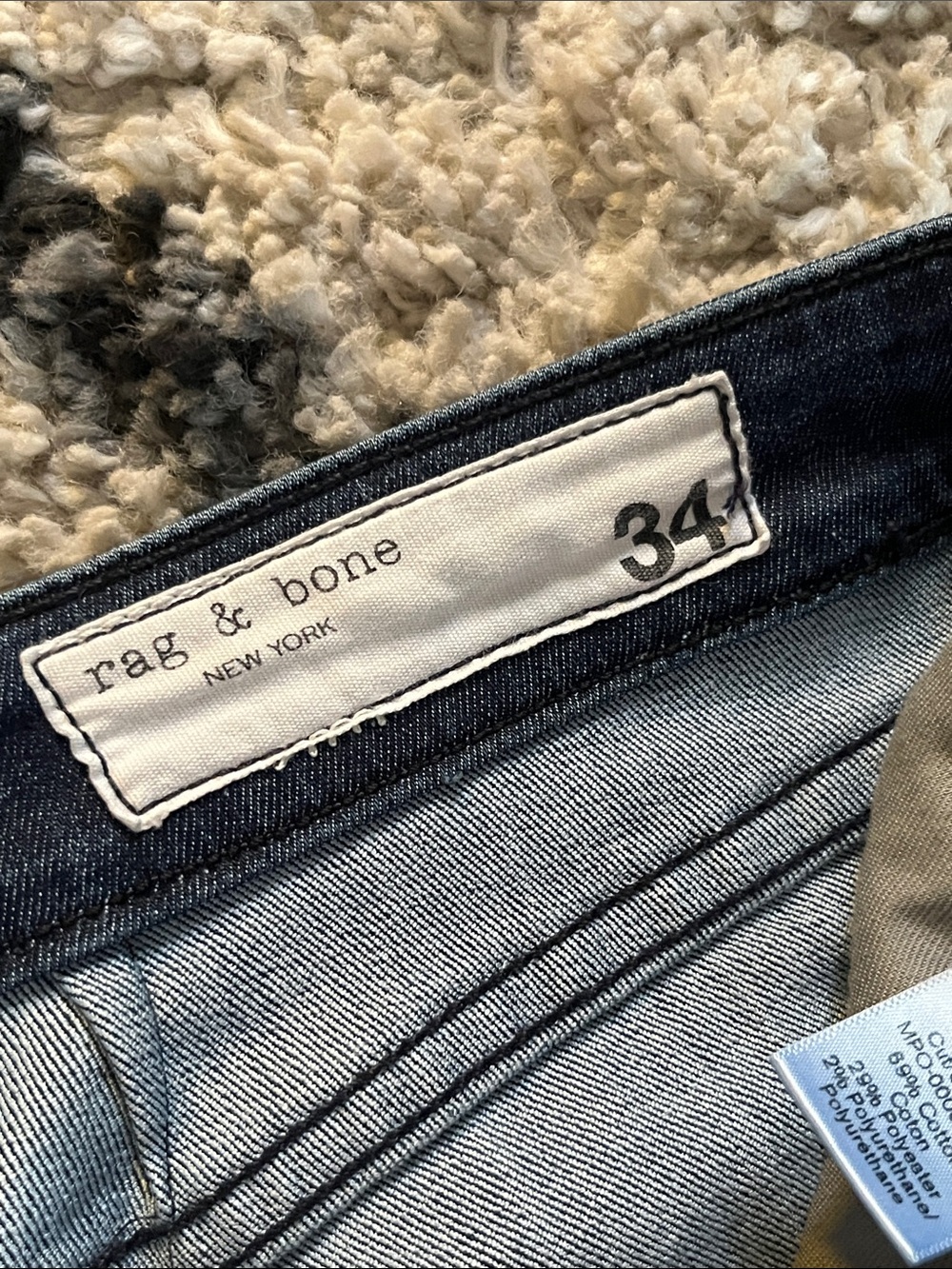 rag & bone Cate Mid Rise Ankle Skinny Jeans April Wash Size 34 - Picture 4 of 9